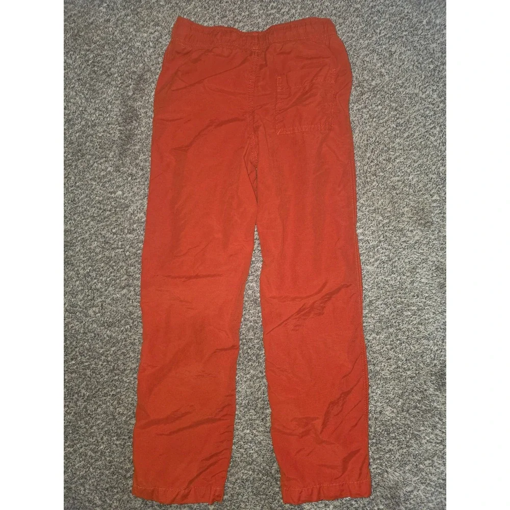 Gymboree Boys Size 10 Burnt Orange Lined Pull On Jogger Pants